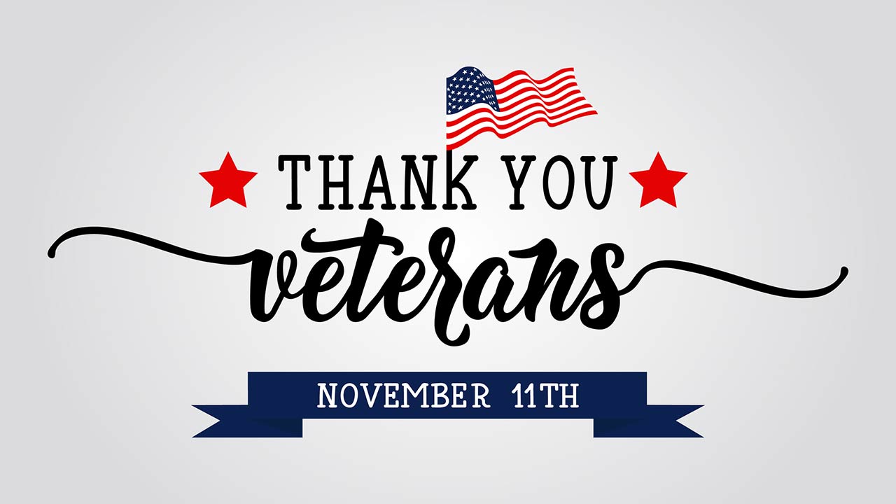 Veterans day letter background