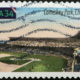 old Comiskey Park, Chicago on a postage stamp